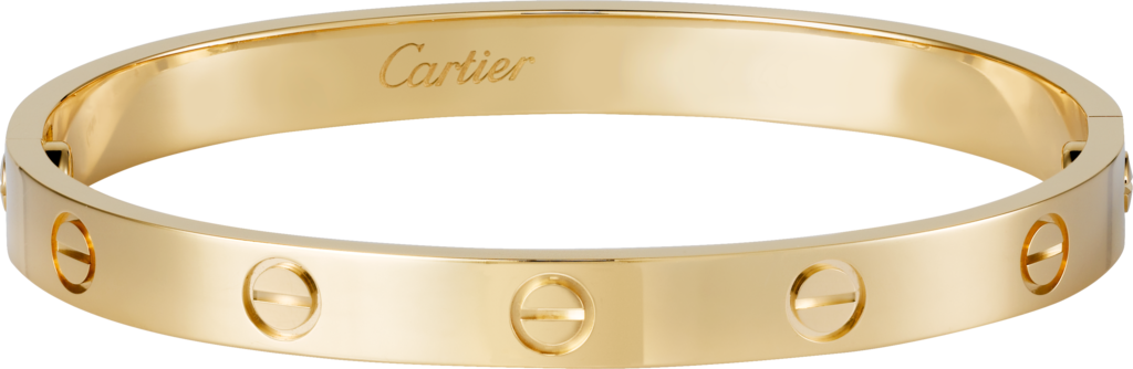 Cartier Love bracelet in yellow gold, an example of jewelry available to win on BidSlam