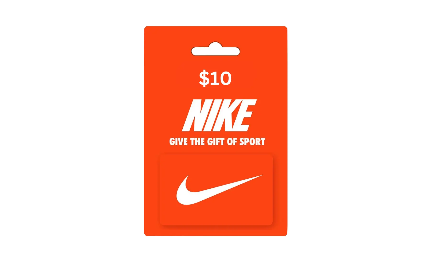 Nike gift card, an example of a gift card available to win on BidSlam